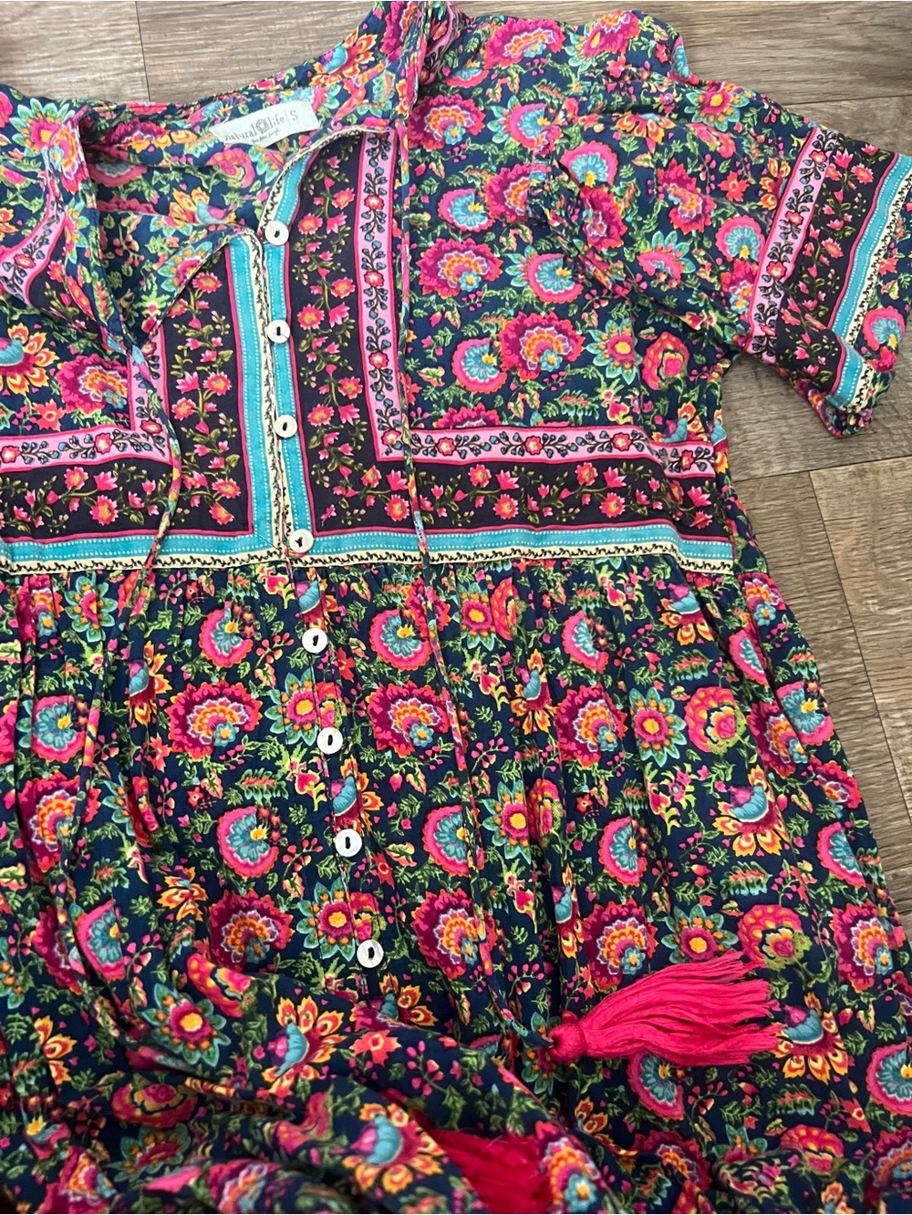 Natural life floral maxi dress size small - Picture 12 of 15